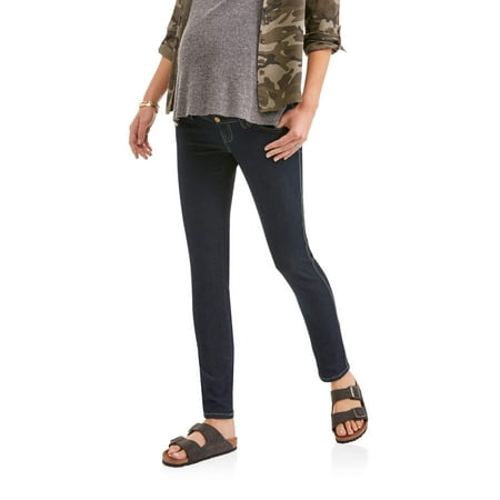 - Oh Mamma Maternity Full Panel Stretch Skinny Jeans with Belt Loops