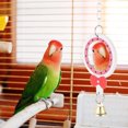 thumbnail image 2 of Juguete Colgante para Pájaros Bling Bling Columpio de Cuero con Espejo, 2 of 9