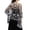 Grey, variant on DFEK Elegant Women's Evening Shawl with Sparkling Sequins Moon Design for Formal Dress and Occasions Navy One Size