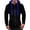 Dark Blue, variant on WIZUTIZ Men's Pullover Hoodie Color Block Fleece Sweatshirt for Men Oversized Relaxed Fit Hooded Sweatshirt with Kangaroo Pocket for Casual Athletic Streetwear Style