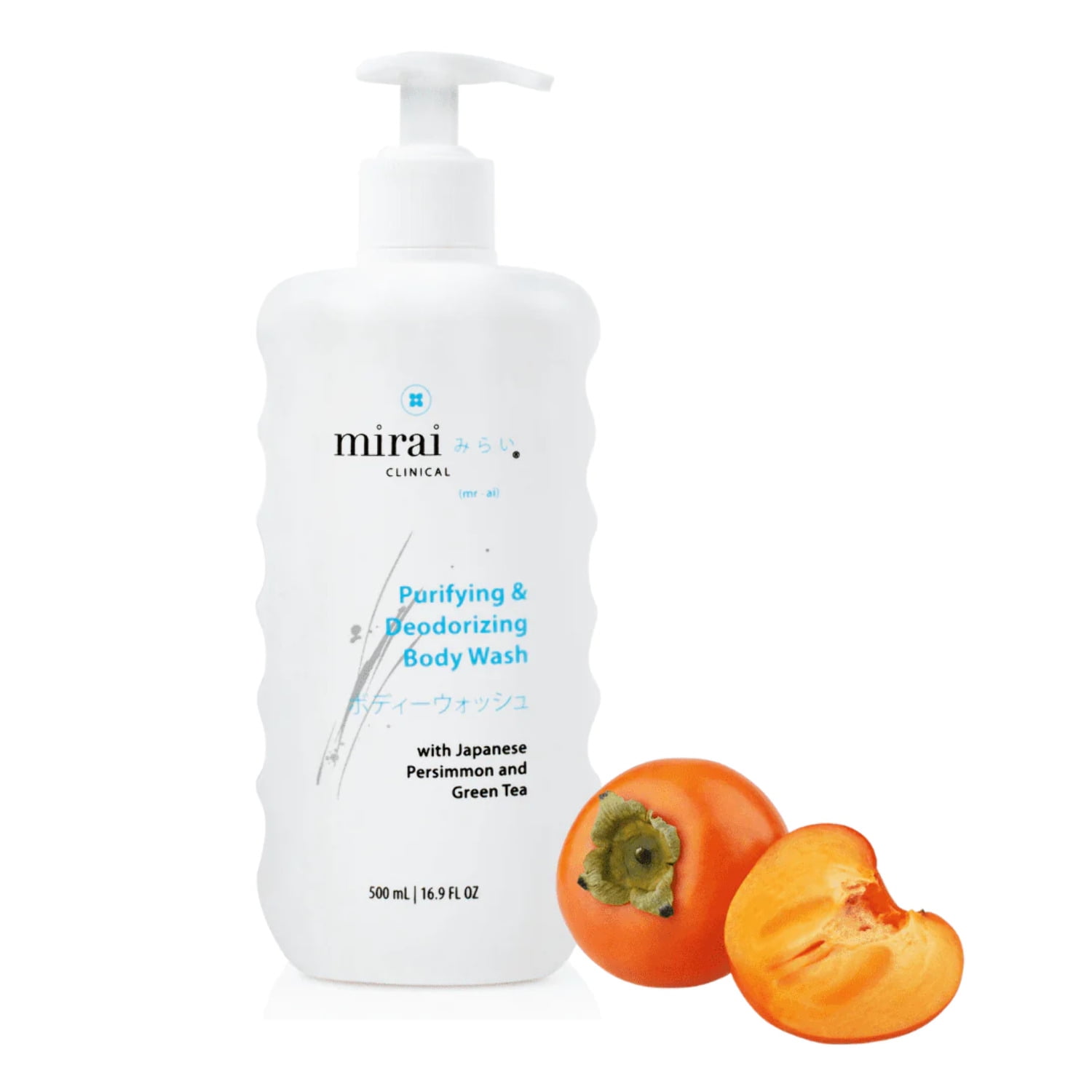 Mirai Clinical Persimmon Body Wash Skin Renewing Purifying Deodorizing with Natural Persimmon
