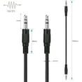 thumbnail image 2 of YUSTDA New 3.5mm AV Out to AUX in Cable Audio/Video Cable Cord for Creative Inspire T10 2.0 Multimedia Computer Speaker Labs D80 D100 D200 BT D80BT D100BT D200BT Wireless Bluetooth Speaker, 2 of 2