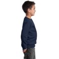 thumbnail image 3 of Port & Co Teen Unisex Regular Plain Long Sleeves Sweatshirt Navy Large, 3 of 5
