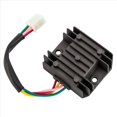thumbnail image 5 of 6X Universal 4 Wire Full Wave Black Motorcycle Regulator Rectifier 12V DC Bike Quad,6x 4 Wire Regulator Rectifier,black, 5 of 5