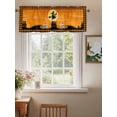 thumbnail image 2 of Halloween Valances for Windows Witch Cat Castle Pumpkin Cat Silhouette Orange Rod Pocket Curtains Valance Short Window Treatment Drapes for Living Room, Bedroom Bathroom 60"&nbsp;W x 18" L, 2 of 5