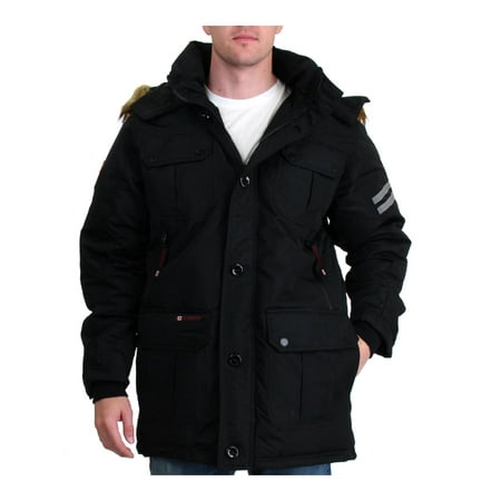 Canada Weather Gear Mens Waterproof Reflective Parka Coat XL