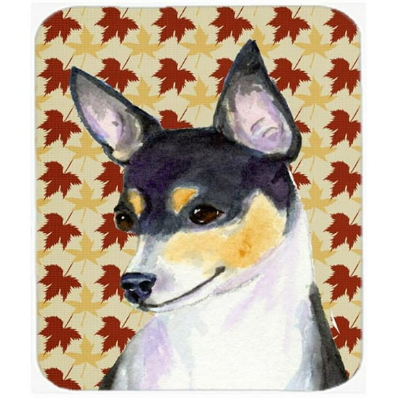 Carolines Treasures  Chihuahua Fall Leaves Portrait Mouse Pad