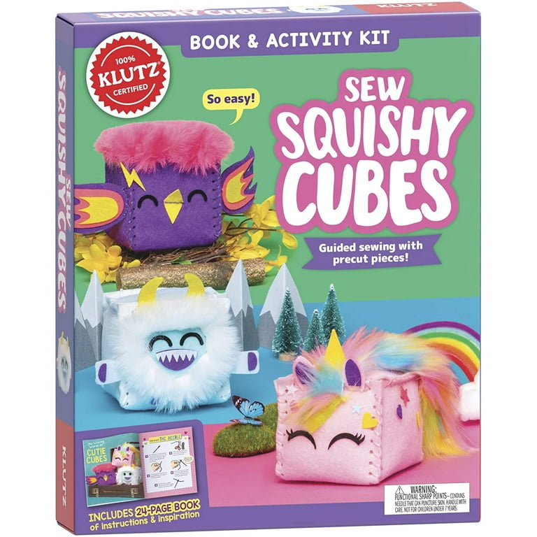 Klutz Sew Squishy Cubes Book & Activity Kit 