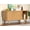 Oak, variant on Winkalon Cat Litter Box Enclosure with Sliding Tambour Door, 37.4" Hidden Litter Box Furniture, Wood Cat Litter Box Cabinet for Living Room, Oak