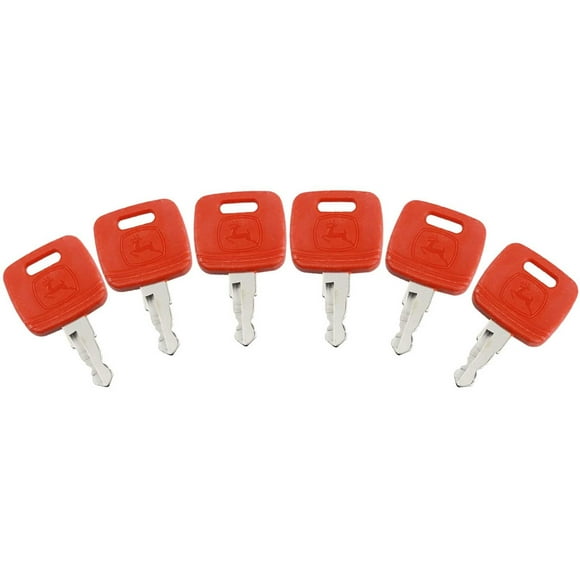 Llave de encendido de repuesto para tractor J-OHN Deere, paquete de 6