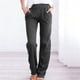 thumbnail image 1 of Pincandy Women's Solid Color Stretch Denim Leggings - 4 Pockets, 7/8 Length, Skinny Fit with Flared Hem, Perfect for Gym, Workout & Casual Wear, 1 of 7