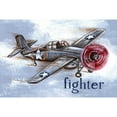 thumbnail image 2 of Marmont Hill "Fighter Plane" by Reesa Qualia Painting Print on Wrapped Canvas, 2 of 5