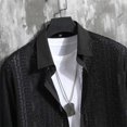 thumbnail image 4 of Birdeem Chemise Décontractée Mode Homme Couleur Unie Boutons Manches Longues Col Rabattu, 4 of 6