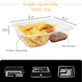 thumbnail image 2 of Bandejas Nacho AHKUNMT, 50 unidades, desechables, 650 ml, de plástico con soporte para chips, 2 of 7