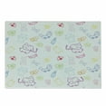 thumbnail image 1 of Cartoon Cutting Board, Drawing Style Elephants Teddy Bears Flowers Butterflies Bees Pattern, Decorative Tempered Glass Cutting and Serving Board, Small Size, Multicolor, by Ambesonne, 1 of 1