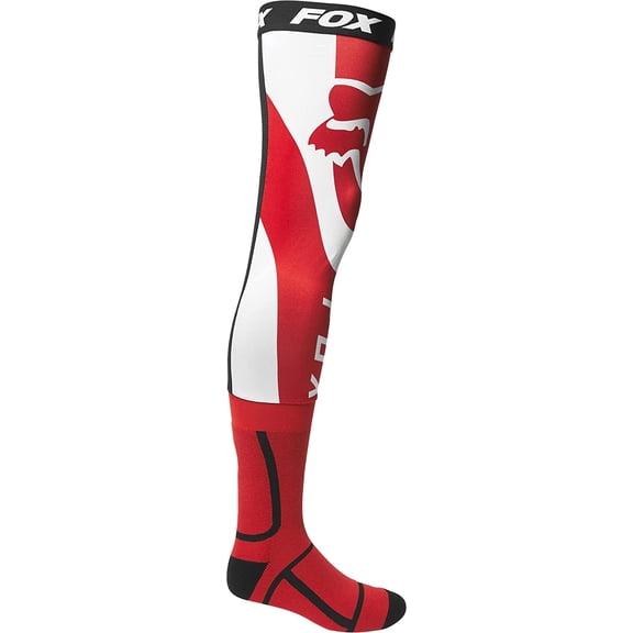 Fox Racing mens Mirer Knee Brace Sock Fluorescent Red Medium