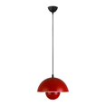 thumbnail image 1 of Ilios Innova | Lámpara Colgante Redonda Roja Estilo Panton para Sala y Comedor, Moderna de Techo con Luz LED Cálida, Altura Ajustable y Aluminio Resistente., 1 of 9