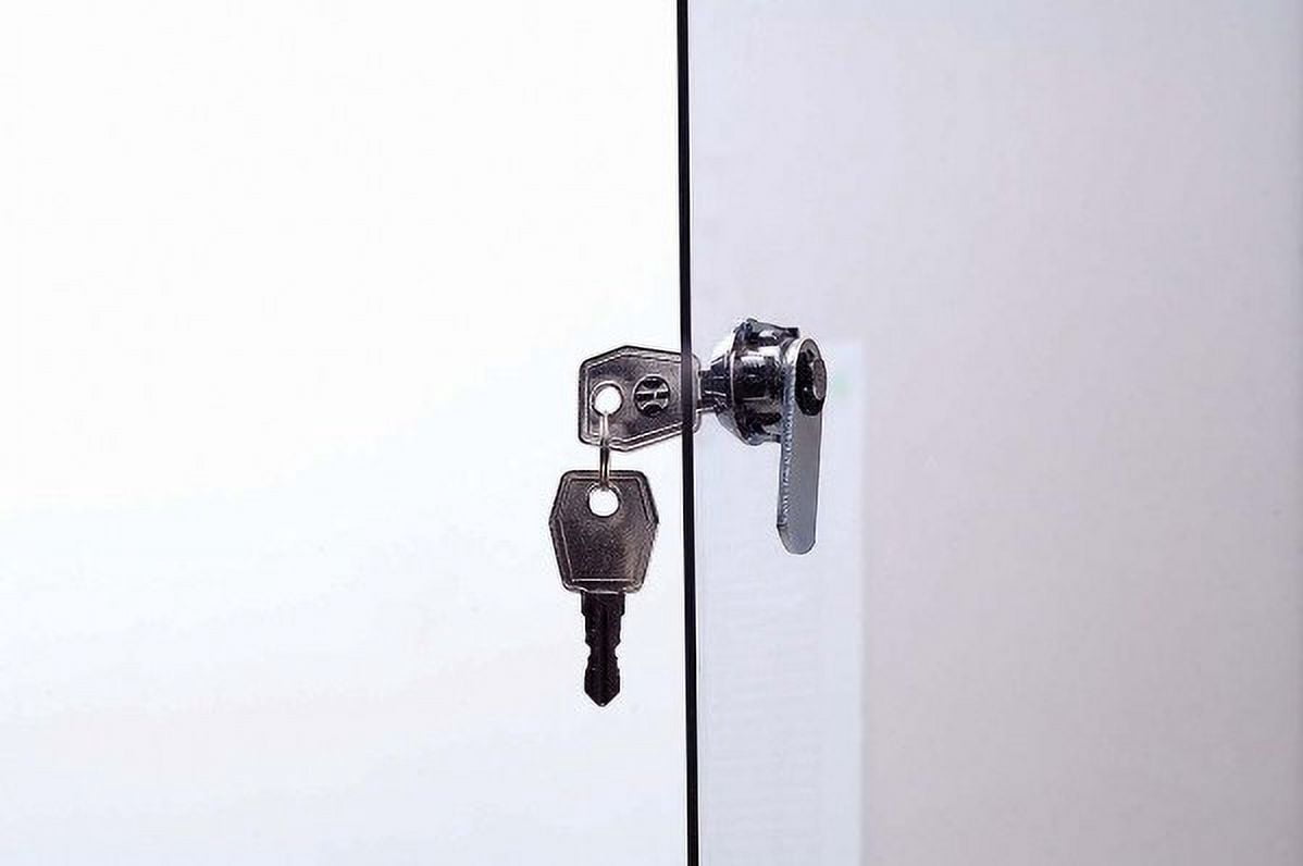 Enclosed Cork Bulletin Board for Outdoor Use, 9x(8.5x11) Inch Paper Size, Lockable Silver Profile, Shatter Resistant Cover, Includes Keys Pins and Mounting Hardware