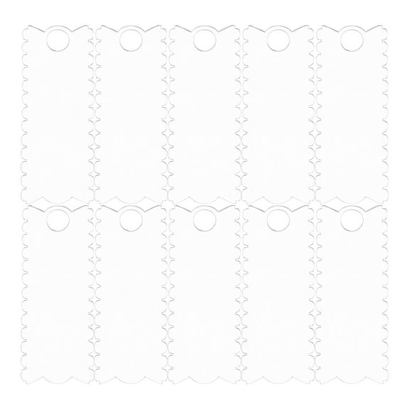 10pcs Name ID Plate for Tumbler Cup Blank Acrylic Name Plate Tumbler Bottle Name Plate