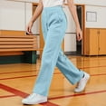 thumbnail image 5 of fatyb Pants for Boys Girls High Waist Straight Leg Pants Casual School Uniform Sweatpants with Pockets, 5 of 6