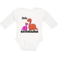 thumbnail image 3 of Inktastic Little Sistersaurus Girls Long Sleeve Baby Bodysuit, 3 of 5