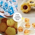 thumbnail image 5 of Juego de cortadores de verduras con formas, mini tartas, moldes para sellos de frutas y galletas, cortadores de galletas decorativos para alimentos, para hornear para niños, 5 of 5