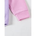 thumbnail image 6 of FEORJGP Infant Newborn Baby Boys Girls Fall Romper Casual Long Sleeve Jumpsuit Round Neck Contrast Color Waffle Bodysuit Loose Warm Soft Clothes, 6 of 8