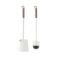 thumbnail image 2 of Nsxcdh Toilet Cleaning Brush Soft Bristle Round Head with Long Handle Wall-Mounted Brush with Base Dead-End Bathroom Corner Cleaner End-of-Season Clea-rance Discounts, 2 of 9