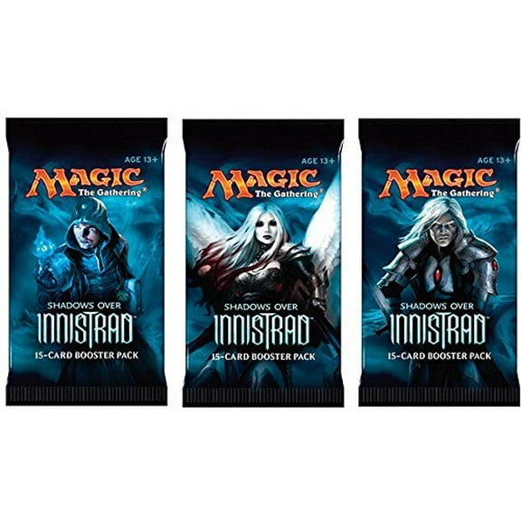 Magic The Gathering 3 (Three) Packs Of Magic: The Gathering - Mtg: Shadows Over Innistrad Booster Pack Lot (3 Packs) Tabletop_Game