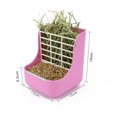 thumbnail image 2 of Rabbit Food Bowl,Guinea Pig Food Bowl,2 in 1 Hanging Automatic Rabbit Feeder Dispenser, Hay Feeder, 2 of 5