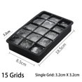 thumbnail image 4 of DEKAXID 8/15 - Molde cuadrado para cubitos de hielo de silicona de grado alimenticio, tamaño grande, para hacer cubitos de hielo, para bar, pub, vino, modelo 2023, 4 of 5