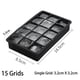 thumbnail image 3 of DEKAXID 8/15 - Molde cuadrado para cubitos de hielo de silicona de grado alimenticio, tamaño grande, para hacer cubitos de hielo, para bar, pub, vino, modelo 2023, 3 of 4