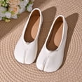 thumbnail image 6 of VOUZZA Women's Split Toe Ballet Flats Breathable Mesh Upper Slip On Shoes Flexible Flat Sole Casual Loafers for Walking and Casual Outfits, 6 of 8
