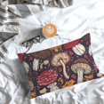thumbnail image 3 of Salouo Forest Wild Mushroom Pattern Pillow Cases,1PC Pillow Covers with Envelope Closure Decorative Pillow Case for Bed Couch,Pillows Not Included-14"x20", 3 of 6