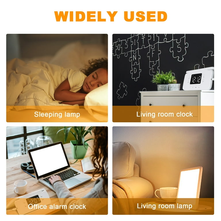 Lomubue SAD Light Therapy Lamp Dual Color Temperature 3 Dimmable Brightness LED Sun Lamp with Timer Function for Depression Sleep Disorder White US