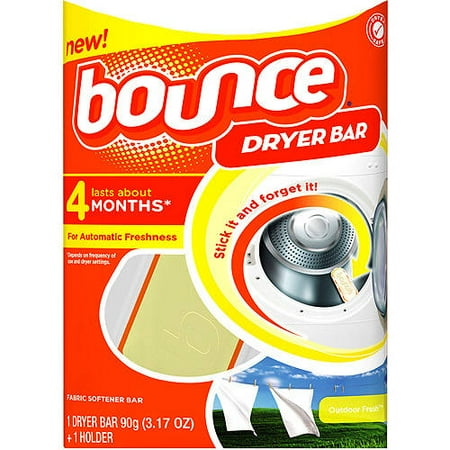 Bounce Outdoor Fresh Dryer Fabric Softener Bar, 2 ct