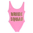 thumbnail image 4 of WILLBEST Trajes de Baño Para Dama, Trajes de Baño Para Playa, Bodas, Fiestas, Cuello Redondo, Estampado de Letras, Sin Espalda, Traje de Baño de Verano de Color Puro, 4 of 4