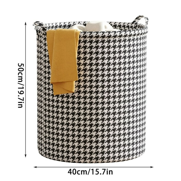 Cesta de lavandería plegable de tela | Cubo de almacenamiento Qianniao | Cesto grande para ropa para baño, dormitorio | Plegable, portátil, con asa duradera | Organiza ropa sucia, juguetes, ropa | 1