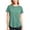Mint Green, variant on Maplenight Athletic T Shirts for Women Breathable Mesh Crew Neck Short Sleeve Tees Curved Hem Gym Workout Sport Shirts