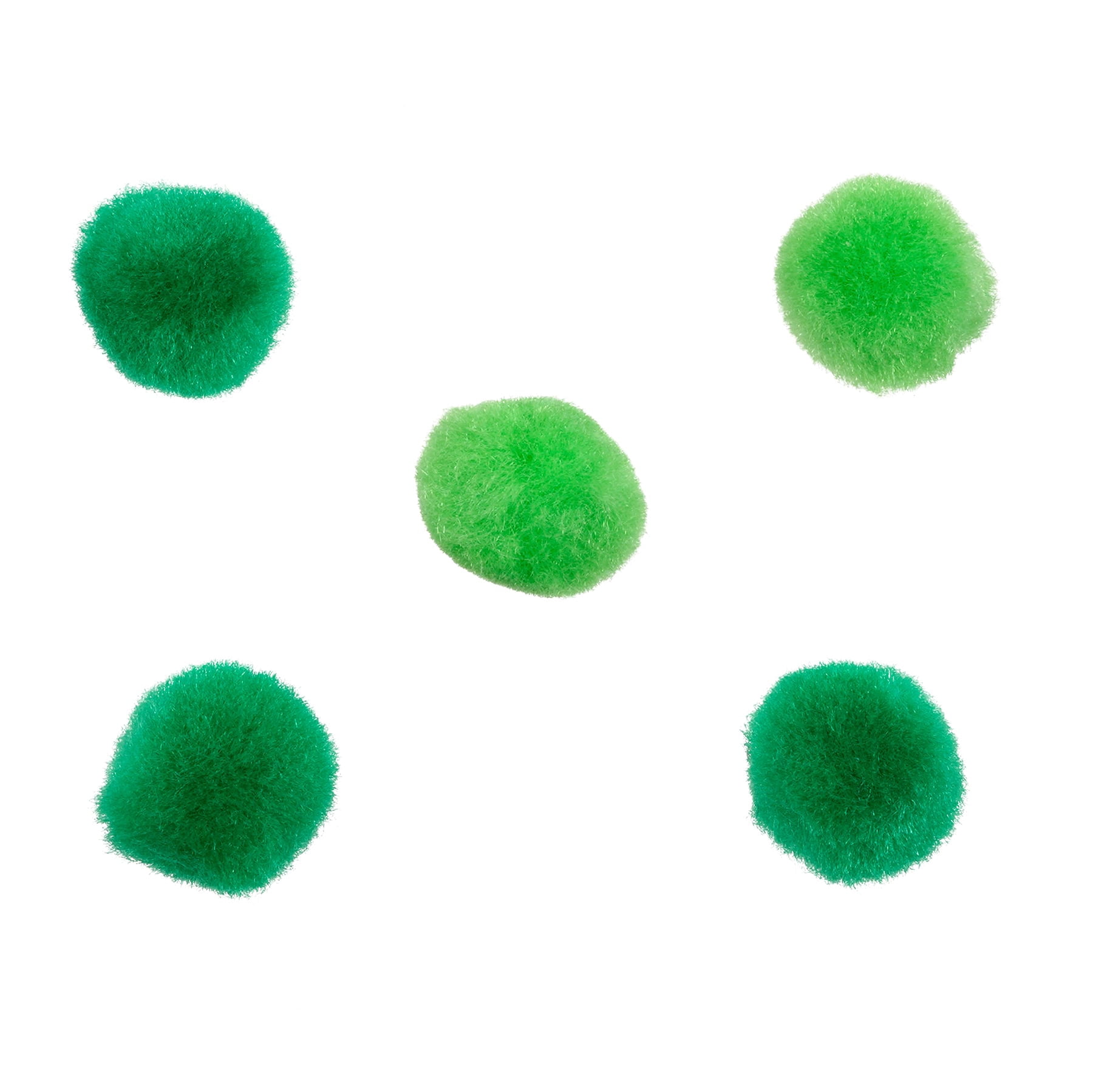 24 Packs: 65 ct. (1,560 total) 1/2" Mixed Green Pom Poms by Creatology™