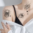 thumbnail image 5 of 10Pcs Halloween Fake For Women Men Disposable Waterproof Spider Temporary For Halloween Body Makeup Sticker, 5 of 10