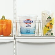 Mainstays Medium Clear Plastic Pantry Storage Organizer Bin with Handles, 12 in x 6 in x 4 in