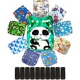 thumbnail image 1 of Pañales De Tela Ecobaby Original con 10 Insertos Nocturnos Bambú 5 Capas, 1 of 7