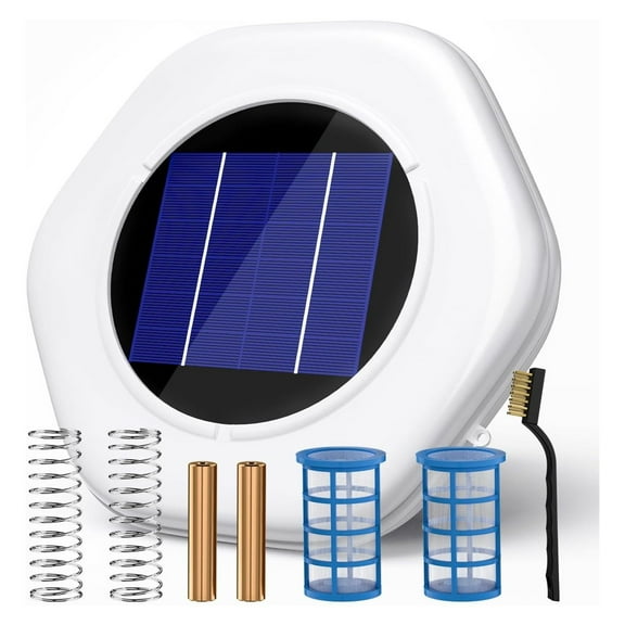 Solar Pool Cleaner - Floating Pool Purifier for Up to 35,000 Gallons - with Copper Ionization - for Inground, Above Ground & Saltwater Pools