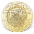 thumbnail image 3 of allgala 13-Inch 6-Pack Heavy Quality Round Charger Plates-Hammered Gold-HD80371, 3 of 3