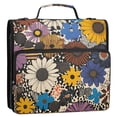 thumbnail image 5 of FORMRS Zipper Binder with Shoulder Strap 2-inch Ring 500 Sheet Capacity File Bag, Beige Flowers, 5 of 5