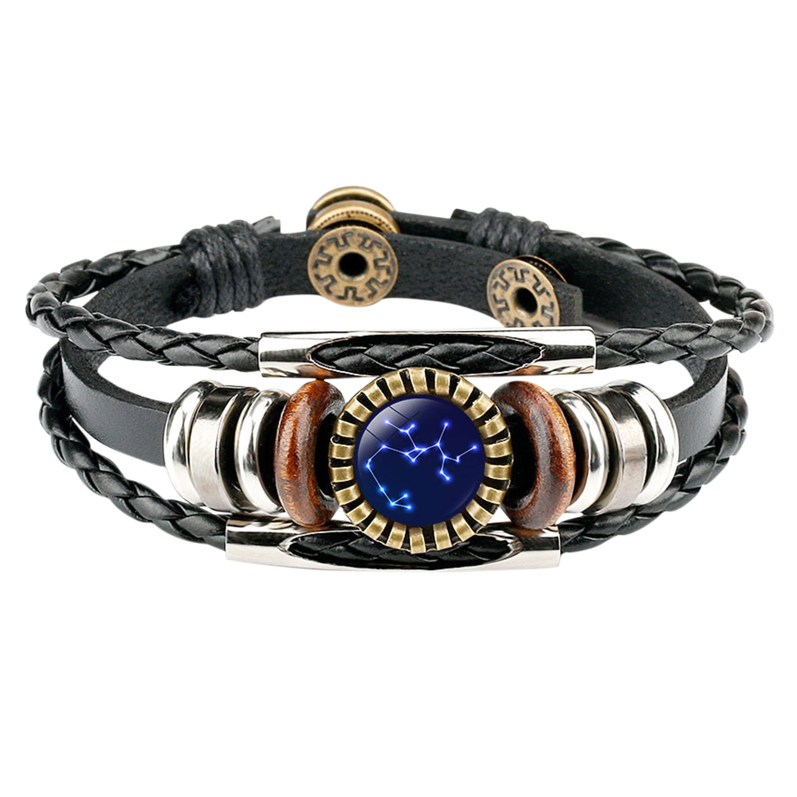 Twelve constellations bracelet bracelet fashion jewelry leather discount bracelet personality bracelet wristband