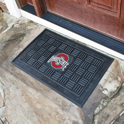 100% Natural Coir Fiber Ohio State Buckeyes Laser Engraved Welcome Mat 