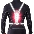 thumbnail image 1 of （Silver）Led Reflective Vest Safety Harness With High Visibility Warning Lights For Night Running Cycling Ns2, 1 of 5
