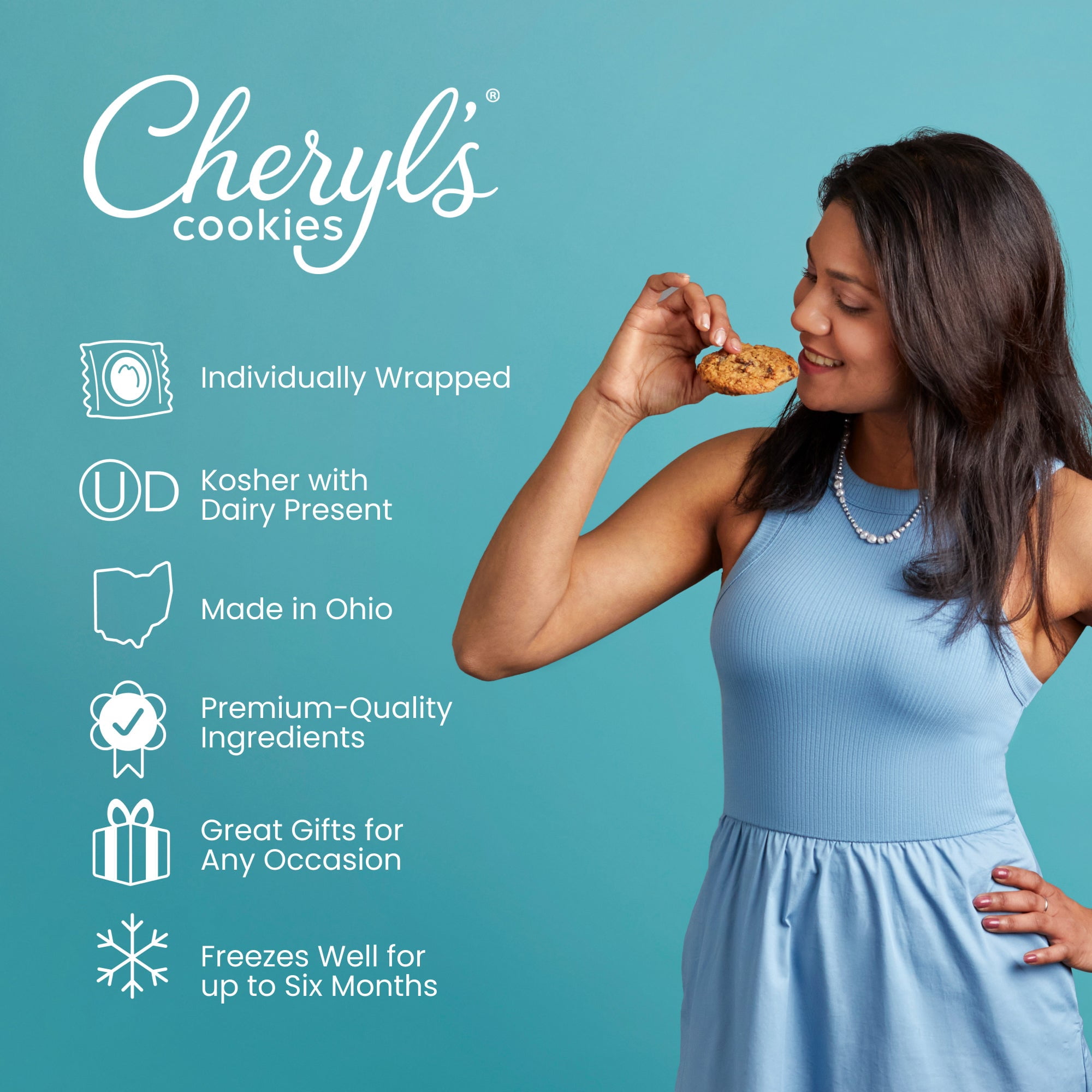 Cheryl's Cookies®  Oatmeal Raisin Cookie Flavor Box, 12 Cookies Individually Wrapped, Gourmet, & Fresh Delivery – Gift for Loved Ones, Family, Friends, Coworkers